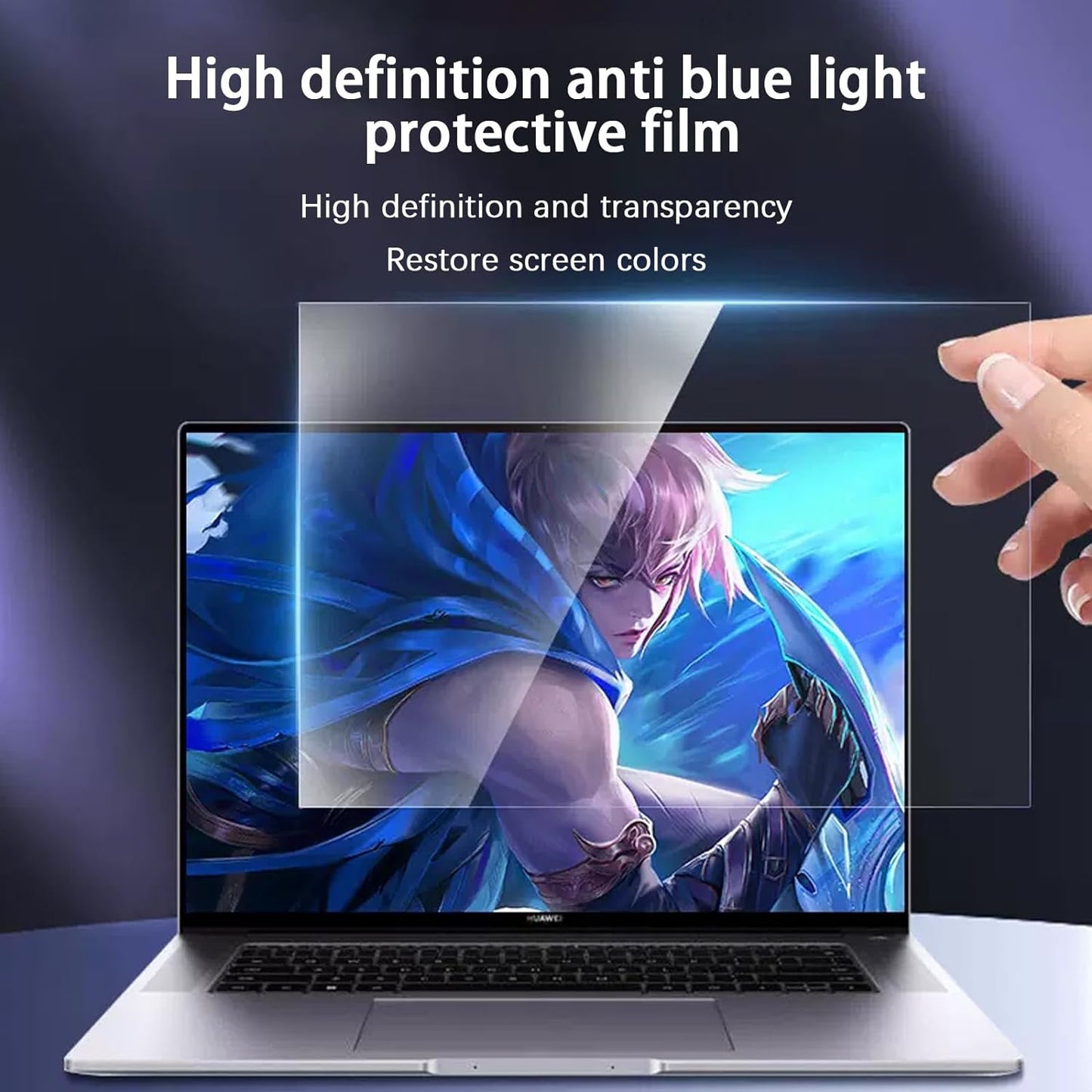 Kimiandy 15.6 Inch Anti Blue Light Laptop Screen Protectorand Anti Glare Filter