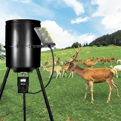 Kimiandy Solar Panel for Deer Feeder, 6V Solar Panel Outdoor Hunting Feeder Waterproof