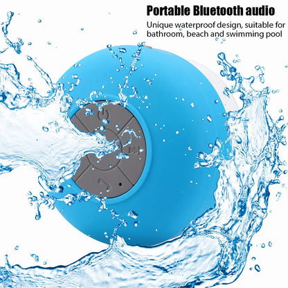 Kimiandy Mini Bluetooth Speaker Waterproof Bathroom Audio Wireless Shower Speakers RGB Light for Phone Soundbar Hand Free Car Loudspeaker
